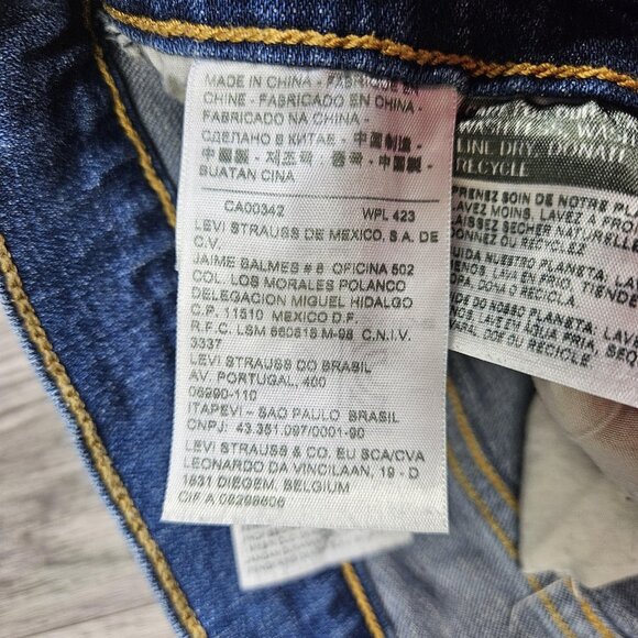 Levis 529 Bootcut Jeans Womens 6 Blue Medium Wash Stretch Denim - Picture 6 of 14